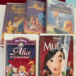 Set Of 5 Classic Disney movies